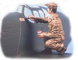 Figurine-US-mechanic-1-48th-aircraft-scale-model