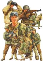 Kit-figurines-Infantry-US-Europe-Tamiya-32513-model-kit