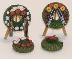 Plusmodel kit 4045 Funeral wreaths with easels 1:48