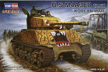 Model-kit-tank-Sherman-M4A3E8-Hobby-Boss-HB84804
