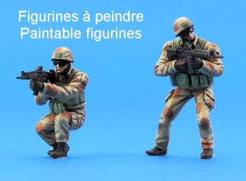 Figure-French-soldiers-scale-model