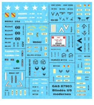 Kit-Gaso-line-decals-solido-tanks-diecast-models