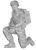 Figurine kneeling Soldier US Army Infantry Squad set 2