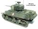 Scale model light tank M3A3 Stuart V