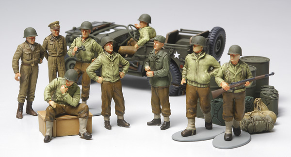 Maquette Tamiya Jeep Willys et figurines 1/48