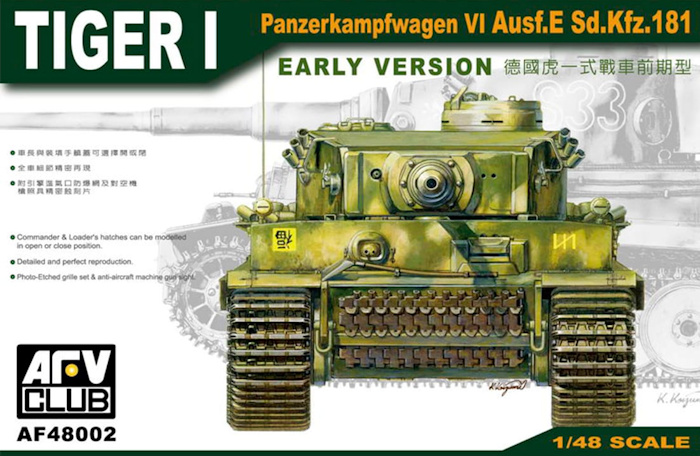 Scale model Tiger I Early AFV Club AF48002