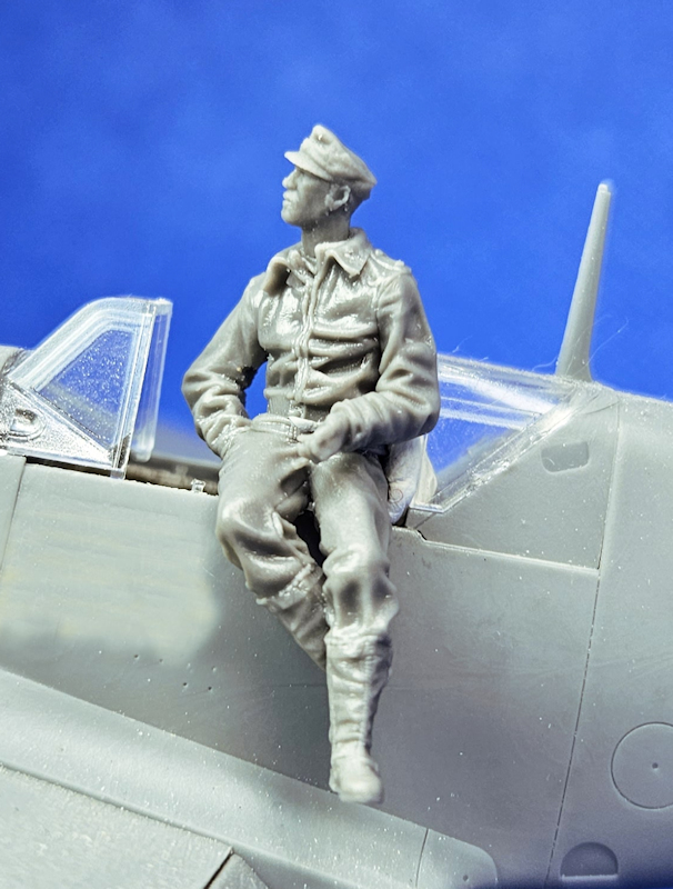 Pilot air force figure WWII 1:48 kit