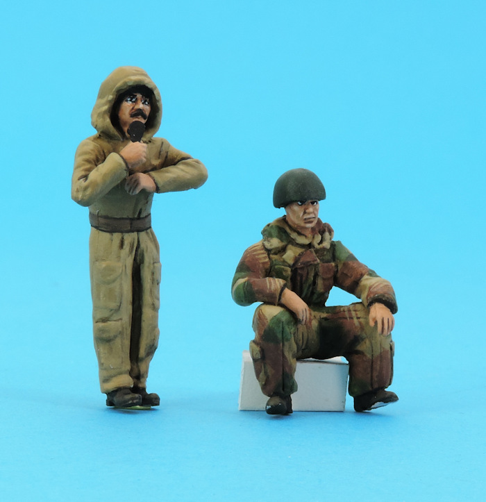 Figurines equipage tank Britannique Hiver