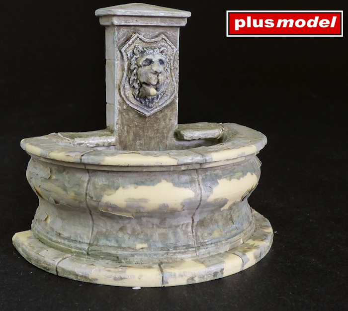 Kit fontaine ronde Diorama 1/48 PlusModel