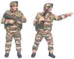 figurines-peintes-soldats-francais-moderne-miniature