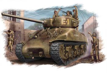 Maquette char Sherman M4A1 (76) W
