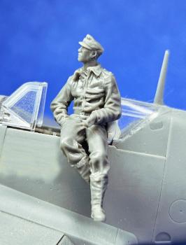 figurines-Djitis-pilote-armée-air-WWII-1/48
