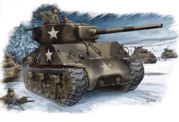 Maquette-Sherman-M4A3-76-W-Hobby-Boss-84805-kit-char