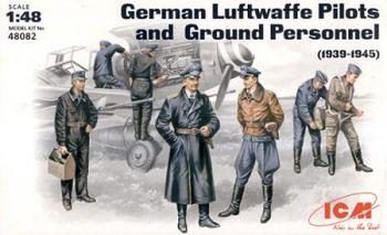 7 figurines 1/48 Luftwaffe pilotes et personnels 1939-45