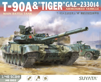 Maquette-Suyata-char-T-90A-Tiger-GAZ-233014-48002