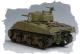 Maquette char Sherman M4 mi-production