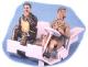 Figurines WAAF driver and fighter pilot 1:48