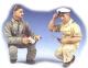 Figurines French pilot and officer Indochina 1/48