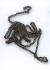 Chain, 1,5mm links (black chrome) bag of 1 lengths of 50 cm