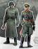 2 figurines German Staff warfront WWII 1:48
